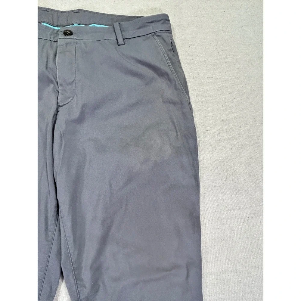 Birddogs Men's‎ 36 Grey Chino Pants Inner Liner 6 Pocket Trousers Golf